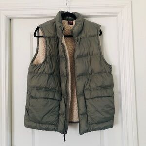 32 Degrees Heat Lined Puffer Vest Olive Green